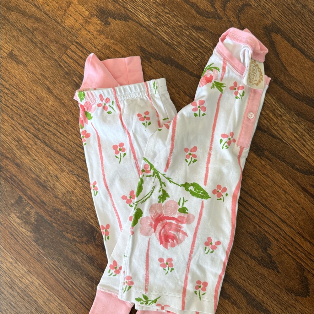 The Beaufort Bonnet Company Pink Floral Pajama Pants